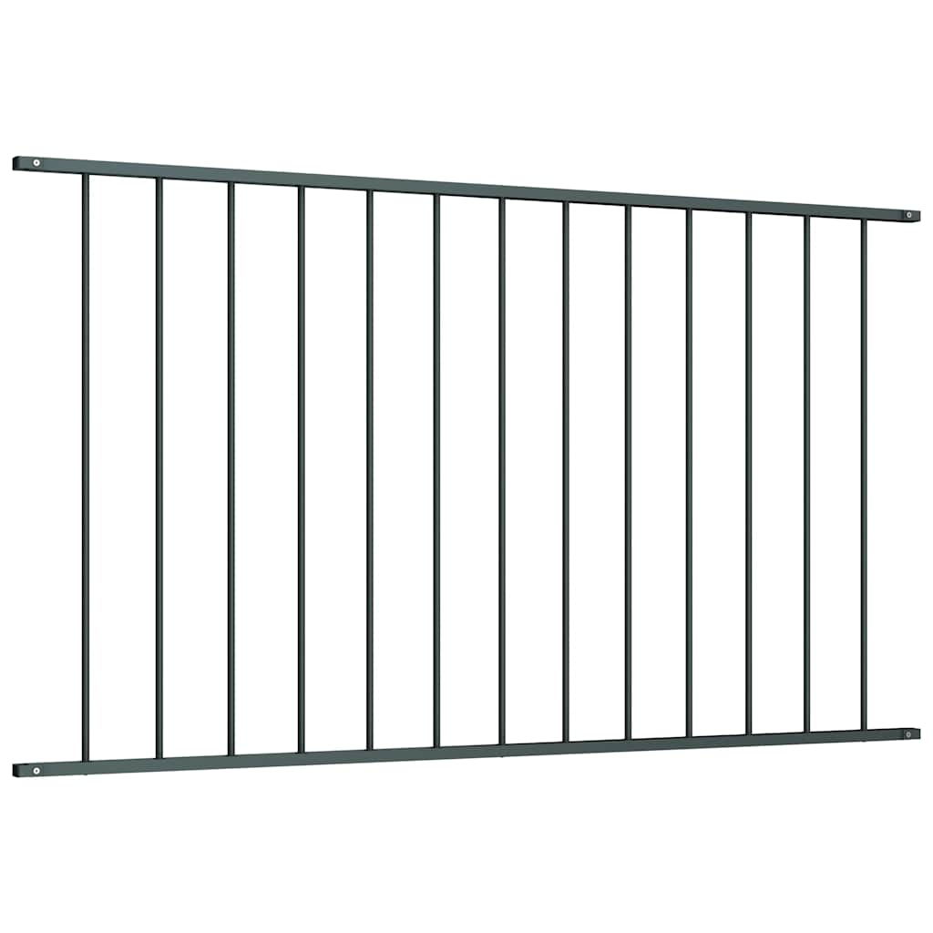 Fence Panel Powder-coated Steel 1.7x1 m Anthracite