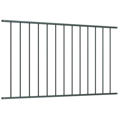 Fence Panel Powder-coated Steel 1.7x1 m Anthracite