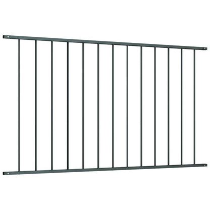 Fence Panel Powder-coated Steel 1.7x1.25 m Anthracite
