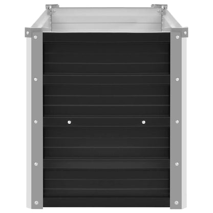 Garden Raised Bed Anthracite 100x40x45 cm Galvanised Steel