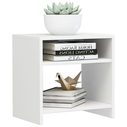 Bedside Cabinet High Gloss White 40x30x40 cm Engineered Wood