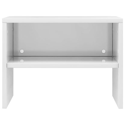 Bedside Cabinets 2 pcs High Gloss White 40x30x30 cm Engineered Wood