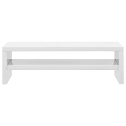 Monitor Stand High Gloss White 42x24x13 cm Engineered Wood