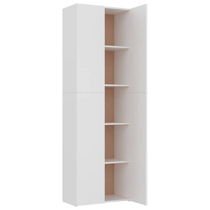 Office Cabinet White 60x32x190 cm Engineered Wood