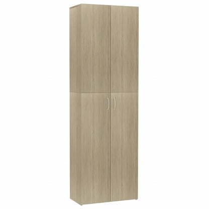 Office Cabinet Sonoma Oak 60x32x190 cm Engineered Wood