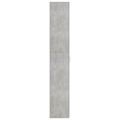 Office Cabinet Concrete Grey 60x32x190 cm Engineered Wood