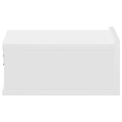 Floating Nightstands 2 pcs White 40x30x15cm Engineered Wood
