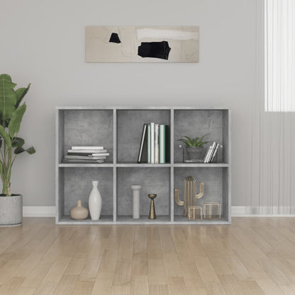 Book Cabinet/Sideboard Concrete Grey 66x30x98 cm Engineered Wood