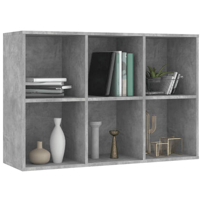 Book Cabinet/Sideboard Concrete Grey 66x30x98 cm Engineered Wood