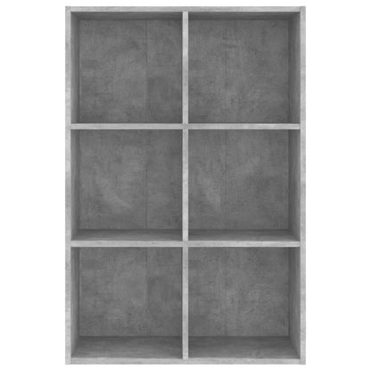 Book Cabinet/Sideboard Concrete Grey 66x30x98 cm Engineered Wood