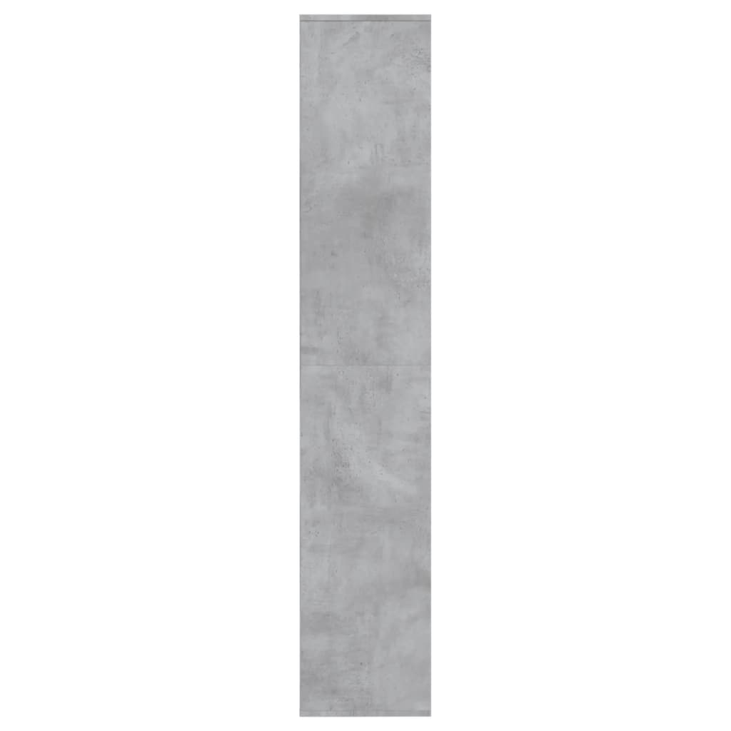 Shoe Cabinet Concrete Grey 54x34x183 cm Engineered Wood