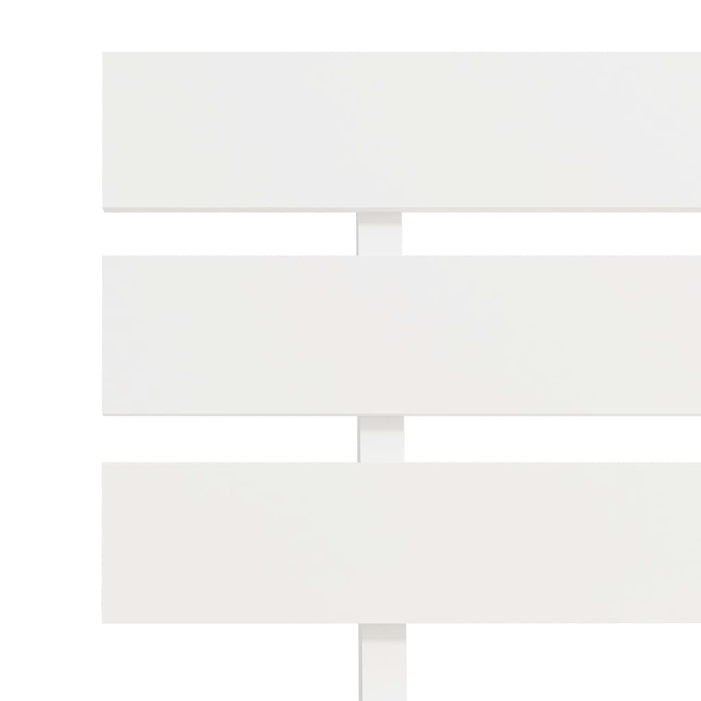 Bed Frame without Mattress White Solid Pine Wood 90x200 cm