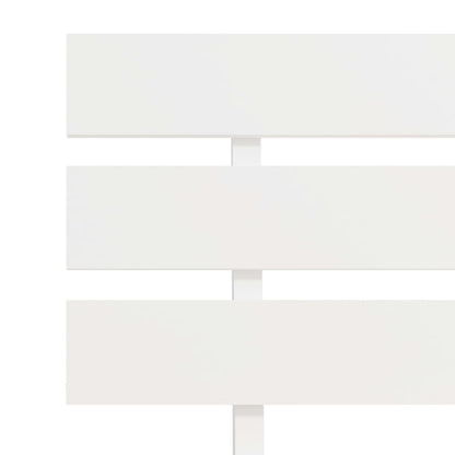 Bed Frame without Mattress White Solid Pine Wood 90x200 cm