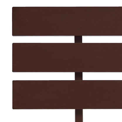 Bed Frame without Mattress Dark Brown Solid Pine Wood 160x200 cm