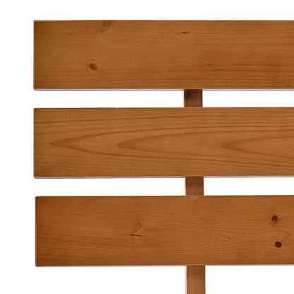 Bed Frame without Mattress Honey Brown Solid Pine Wood 90x200 cm