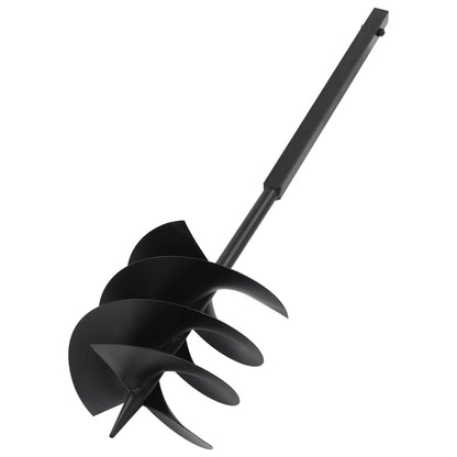 Ground Drill with Handle 250 mm Steel Black