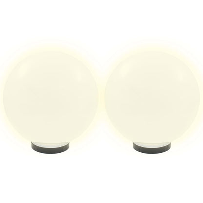 LED Bowl Lamps 4 pcs Spherical 30 cm PMMA