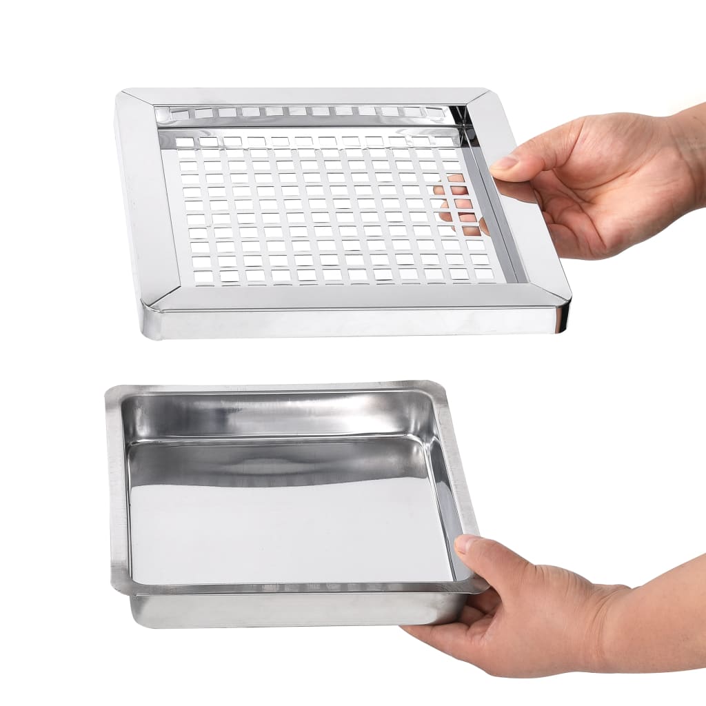 Ashtray Dustbin Hotel 45 L Steel Black