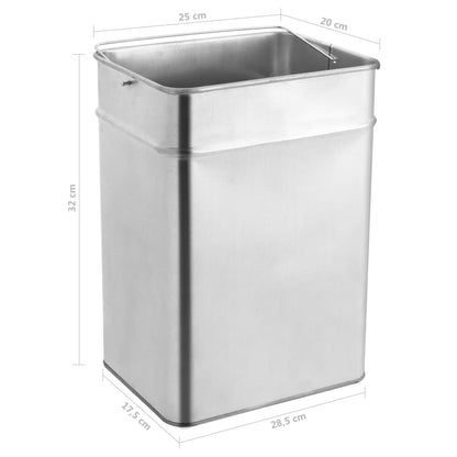 Ashtray Dustbin Hotel 45 L Steel Black
