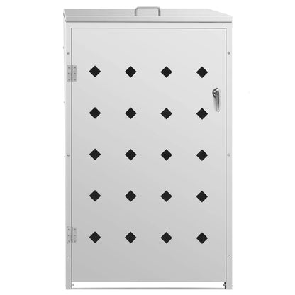 Single Wheelie Bin Shed 240 L Stainless Steel