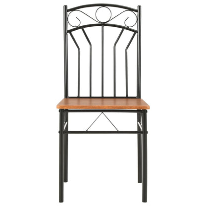 Dining Chairs 6 pcs Brown MDF