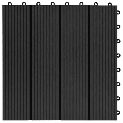 22 pcs Decking Tiles 30x30 cm 2 sqm WPC Brown