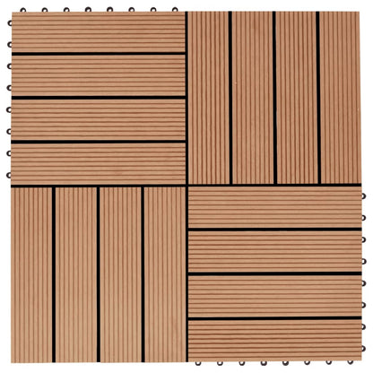 22 pcs Decking Tiles 30x30cm 2 sqm WPC Grey