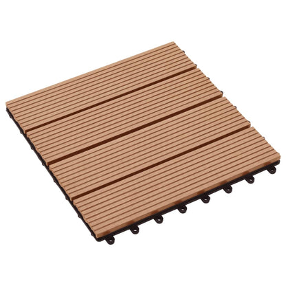 22 pcs Decking Tiles 30x30cm 2 sqm WPC Grey