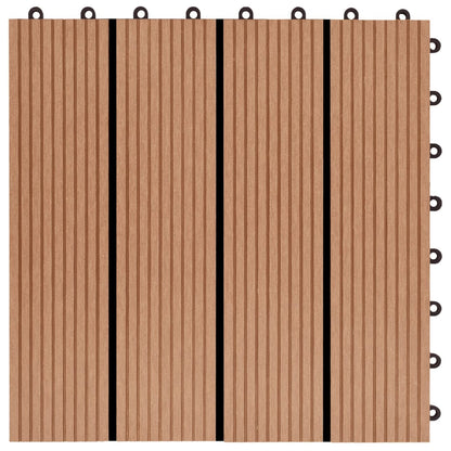 22 pcs Decking Tiles 30x30cm 2 sqm WPC Grey