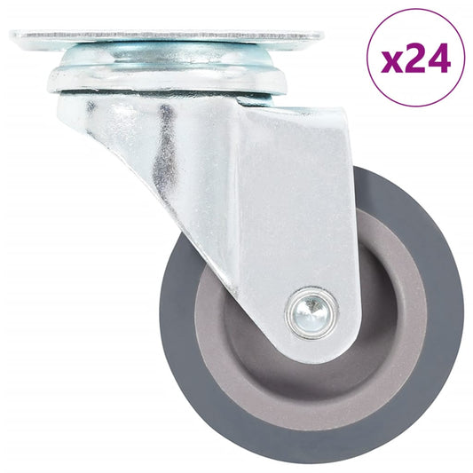 24 pcs Swivel Casters 50 mm