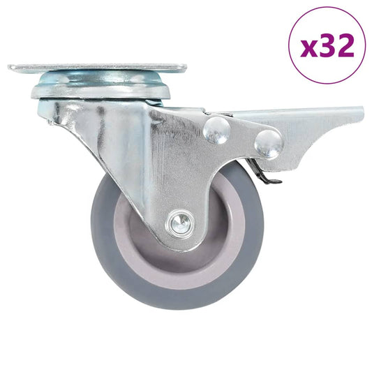 32 pcs Swivel Casters 50 mm