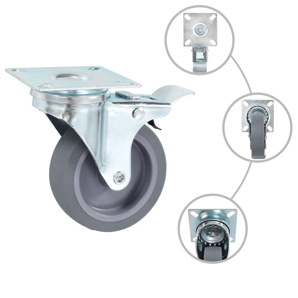 24 pcs Swivel Casters 75 mm