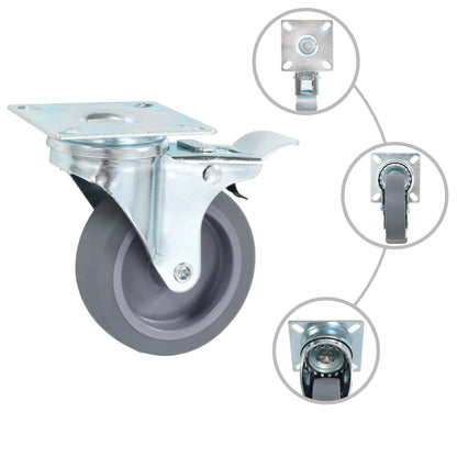 32 pcs Swivel Casters 75 mm