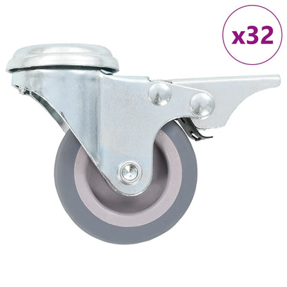 32 pcs Bolt Hole Swivel Casters 50 mm