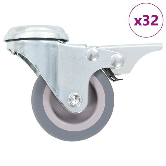 32 pcs Bolt Hole Swivel Casters 50 mm