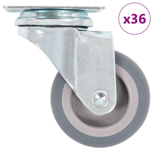 36 pcs Swivel Casters 50 mm
