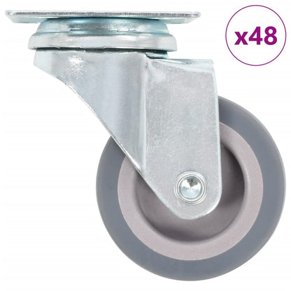 48 pcs Swivel Casters 50 mm