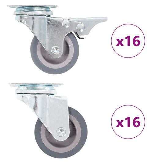 32 pcs Swivel Casters 50 mm