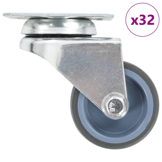 32 pcs Twin-wheel Swivel Casters 50 mm