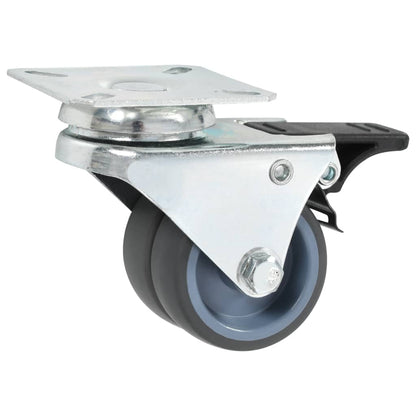 24 pcs Twin-wheel Swivel Casters 50 mm