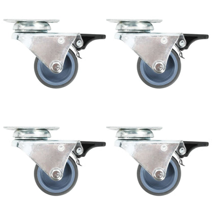 24 pcs Twin-wheel Swivel Casters 50 mm