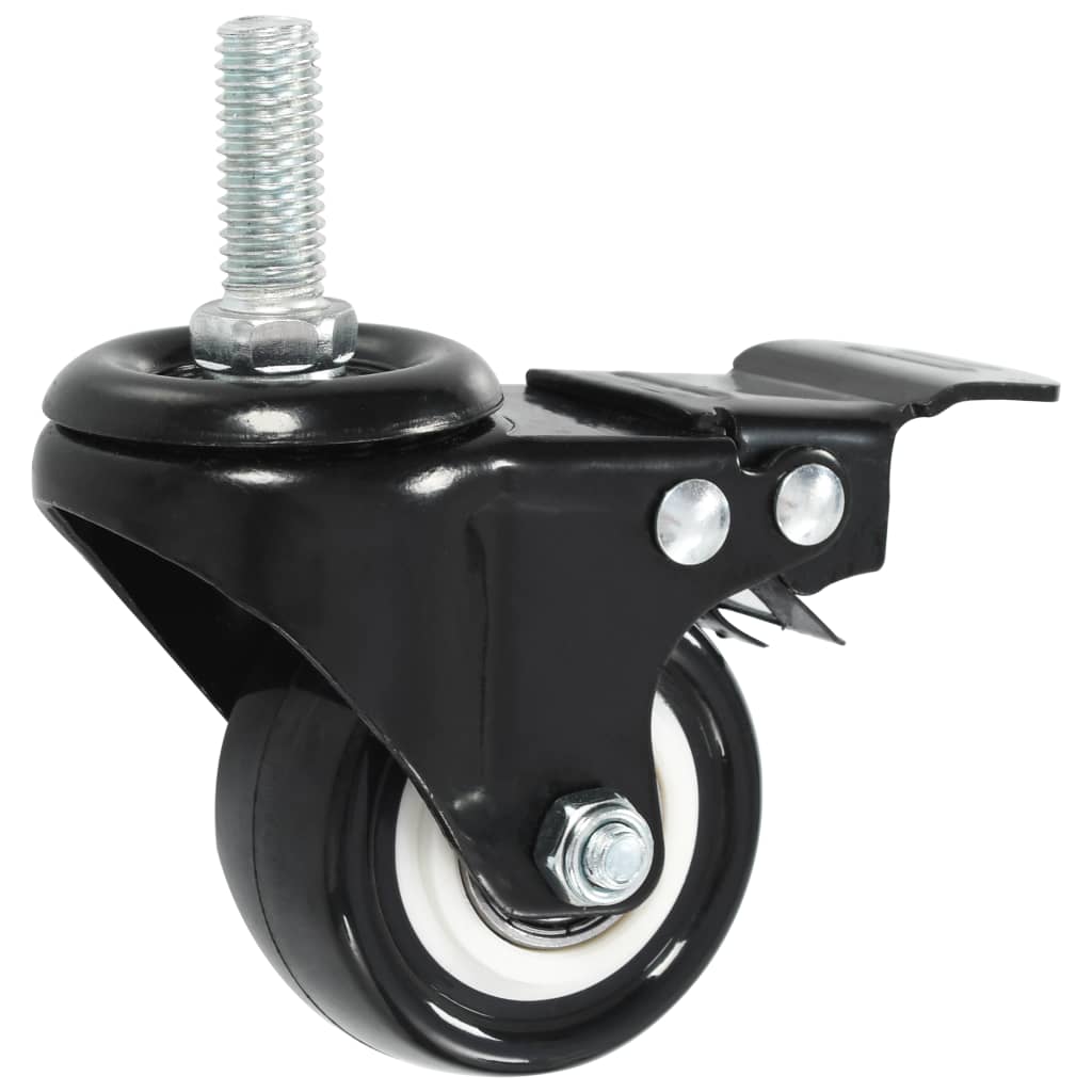 24 pcs Swivel Casters with Brakes 50 mm