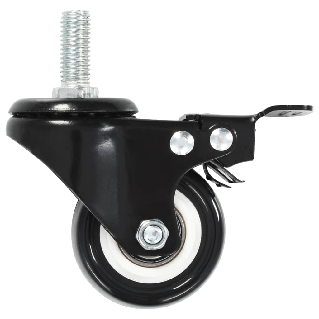 24 pcs Swivel Casters with Brakes 50 mm