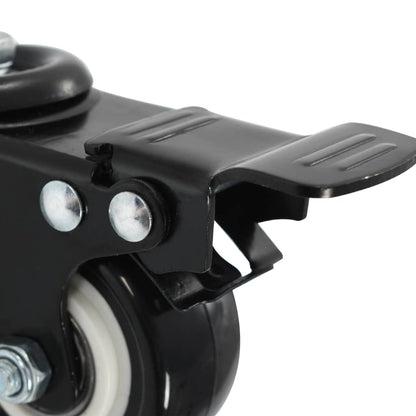 24 pcs Swivel Casters with Brakes 50 mm