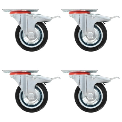 16 pcs Swivel Casters 75 mm