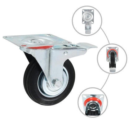 24 pcs Swivel Casters 100 mm