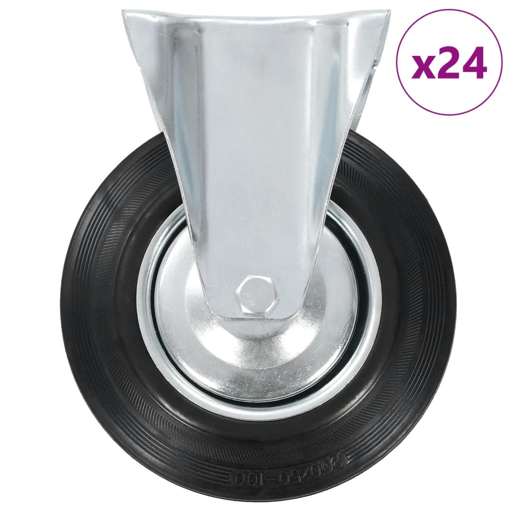 24 pcs Fixed Casters 200 mm