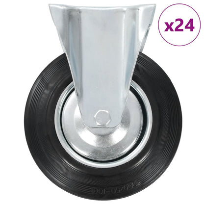 24 pcs Fixed Casters 200 mm