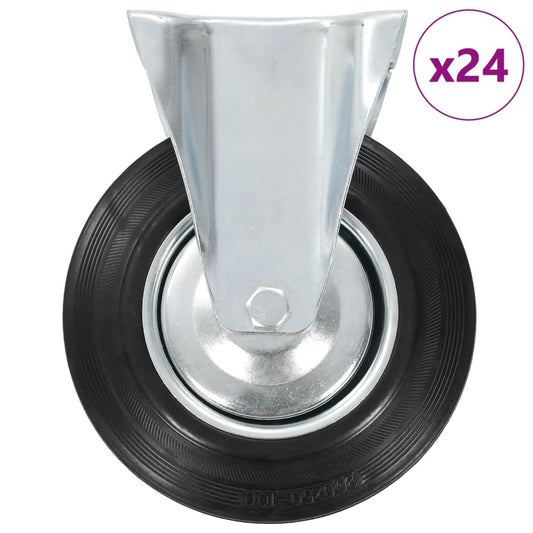 24 pcs Fixed Casters 200 mm