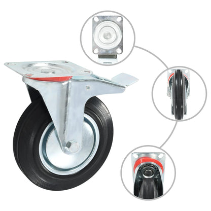 16 pcs Swivel Casters 200 mm